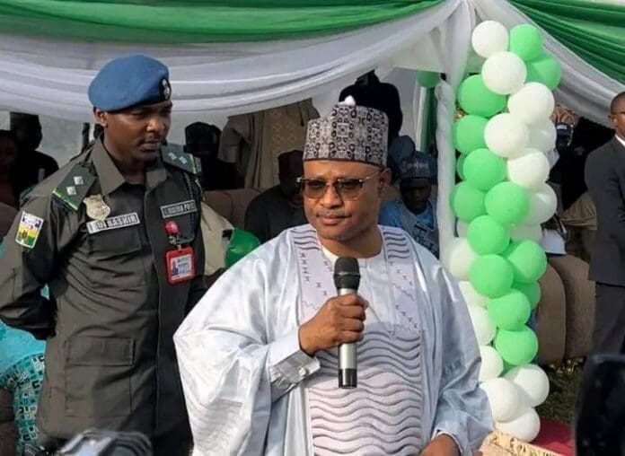 Governor Uba Sani speaking photo via Facebook.