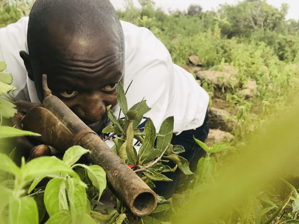 Vigilante team patrolling in Bassa County in Plateau State. Photo by Lawrence Zongo