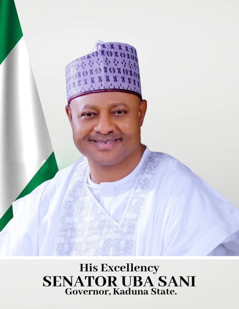 Governor Uba Sani, official portrait.