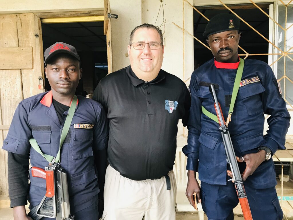 Judd met with military and police officials during his visit to Nigeria to discuss the safety of residents