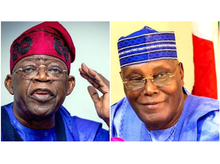 Bola Tinubu (left) and Atiku Abubakar (right).