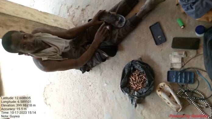 Surrendered Boko Haram commander Bulama Bukar. Credit: @HQNigerianArmy on X.