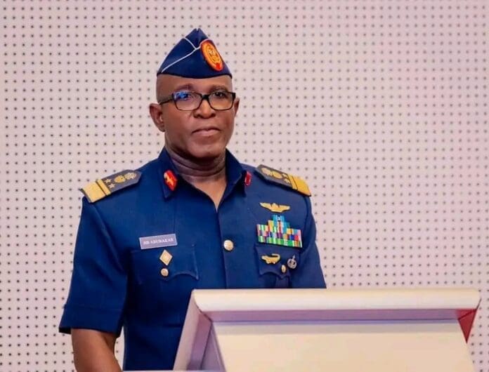 Chief of the Air Staff, Air Marshal Hassan Abubakar. Credit: Nigerian Air Force on X.
