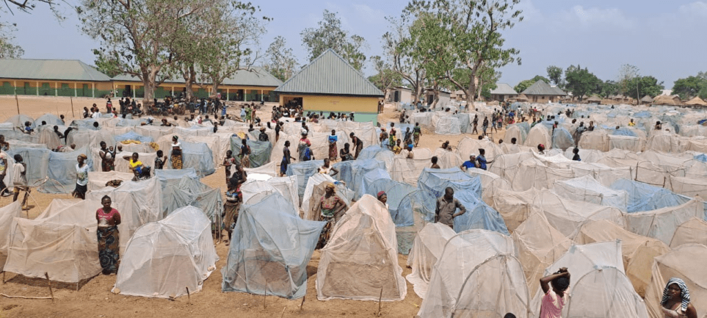 IDP camp in Guma County in Northern Benue State.   Photo by Dede Laugesen. 