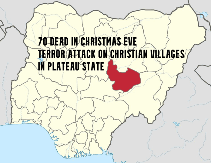 70 Dead in Christmas Eve Terror Attacks on Christian Villages in Plateau State, Nigeria. Image by Derivative work: User:Profoss - Original work:Uwe Dedering/Wikimedia.