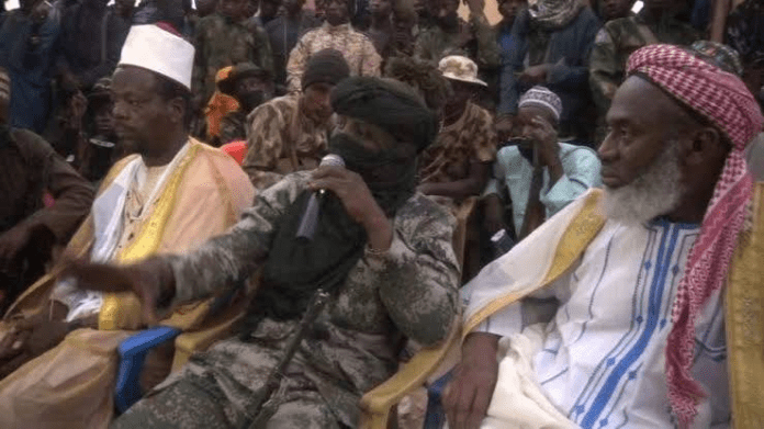 Bandit parley in Niger State in 2020 in which kingpin Bellow Turji was the host. Photo by Mike Odeh