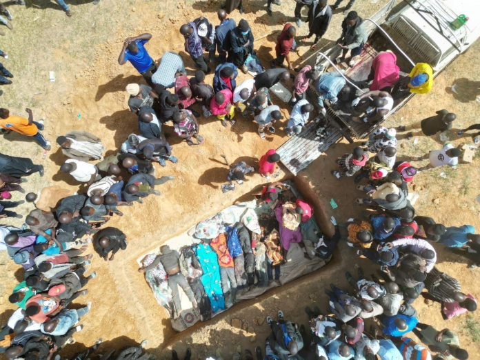 Mass Interment in Bokkos County on Christmas Day. Courtesy of Masara Kim for TruthNigeria.com Reprint only with permission.