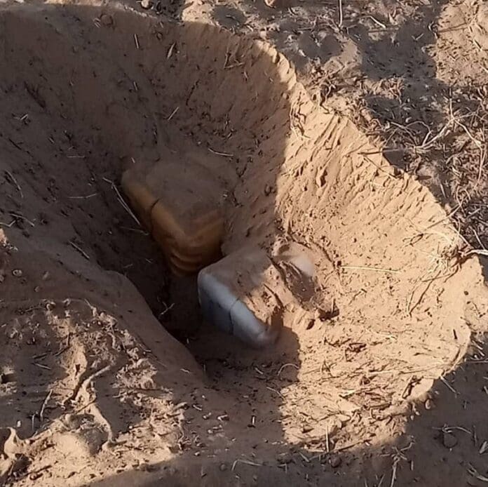 Scene of a mine explosion set by Boko Haram terrorists. Credit: Zagazola on X.