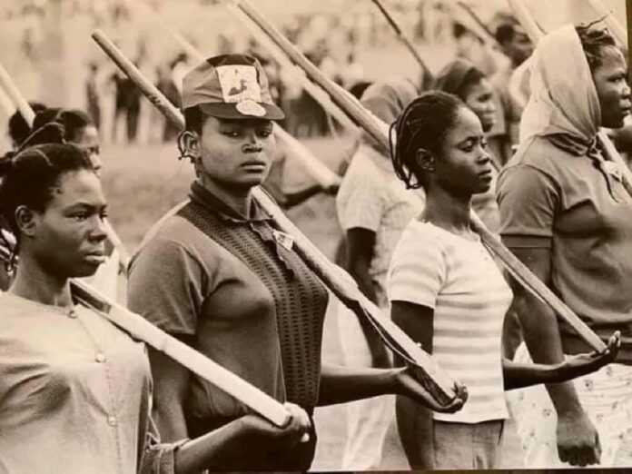 Women Biafran soldiers during the Nigerian civil war. Photo credit: X/NigerianStories.