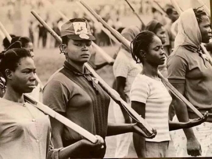 Women Biafran soldiers during the Nigerian civil war. Photo credit: X/NigerianStories.