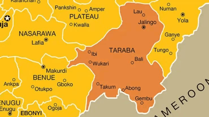  Above: Map of Taraba State.