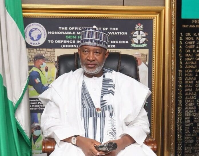 Ex-aviation minister Hadi Abubakar Sirika. Photo credit: X/fmaviationng.