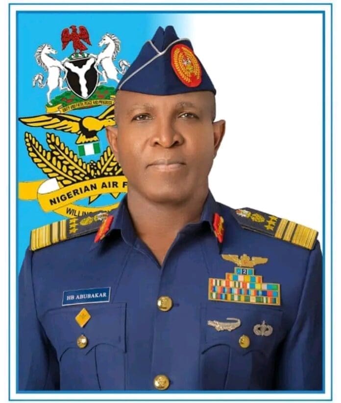 Chief of the Air Staff, Air Marshal HB Abubakar. Photo credit: Facebook/Nigerian Air Force HQ.