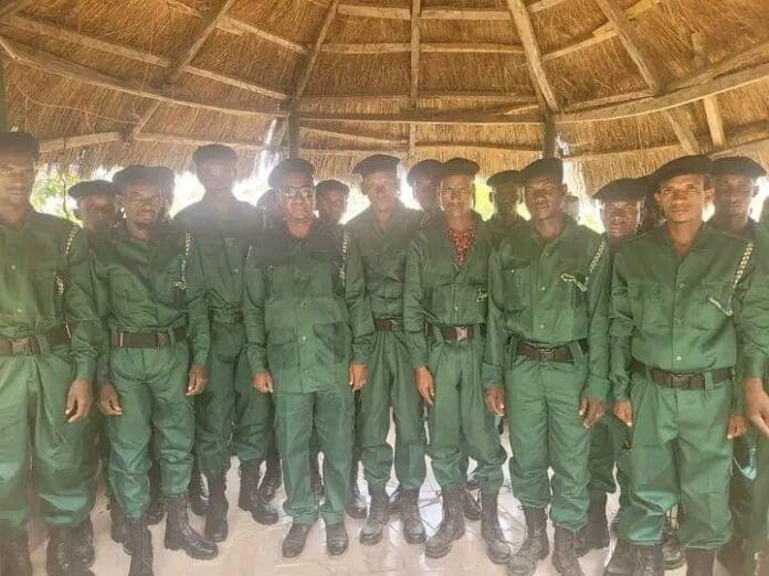 Members of the newly launched Nomadic Vigilante pose for a photograph. Credit: Facebook