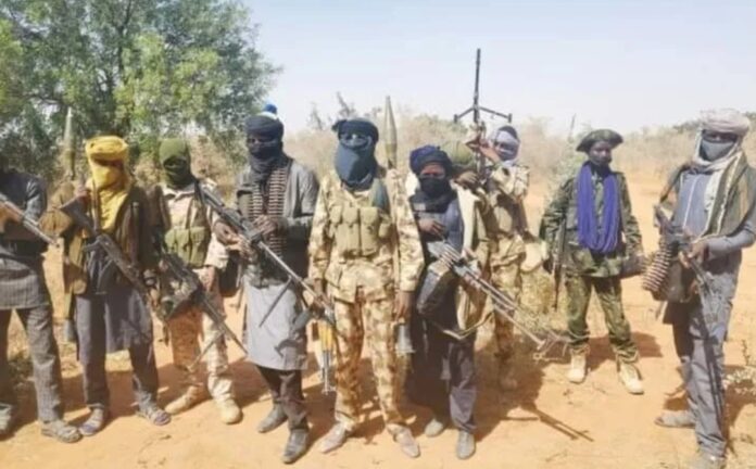 A gang of bandits used to illustrate the story. Photo credit: X/@SaharaReporters.