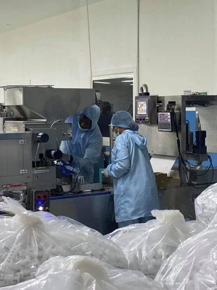 Jubilee Syringe Manufacturing Workers at work in one of the company's facilities. Photo credit: JSM via Facebook.
