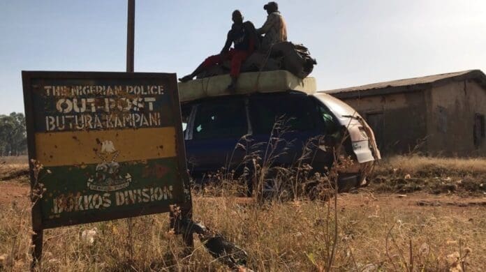 Residents fleeing Butura Kampani on a minibus during winter attacks on the village. Photo by Masara Kim.