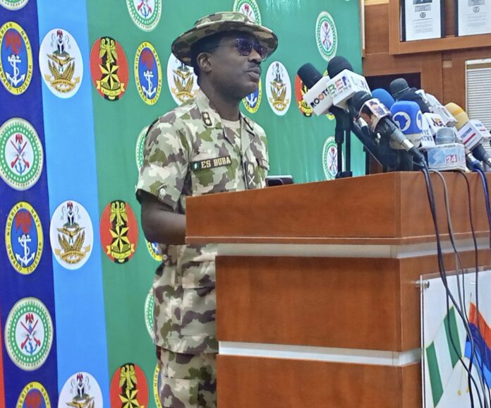 Major General Edward Buba. Photo credit: X/@voiceofnigeria.