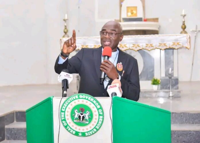 Governor Hyacinth Alia. Photo credit: Facebook/Fr. Hyacinth Iormem Alia.