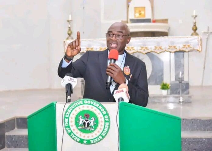 Governor Hyacinth Alia. Photo credit: Facebook/Fr. Hyacinth Iormem Alia.