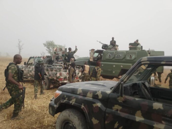 Troops during an operation. Photo credit: X/@HQNigerianArmy