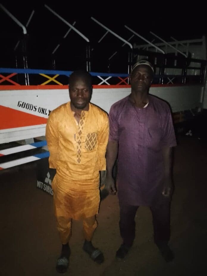 Two of the rescued hostages. Photo credit: X/@HQNigerianArmy