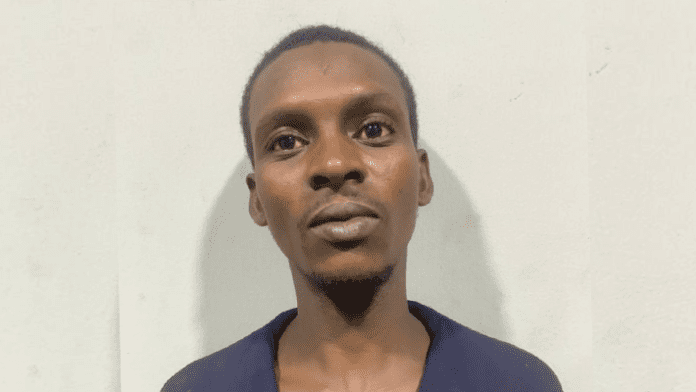 Arrested kidnap kingpin, Samaila Wakili. Photo credit: Peoples Gazette.
