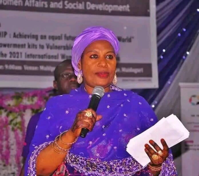 Zuwaira Gambo, Borno State Minister for Women Affairs and Social Development. Photo credit: Facebook/Muhammad Alhaji Goni.
