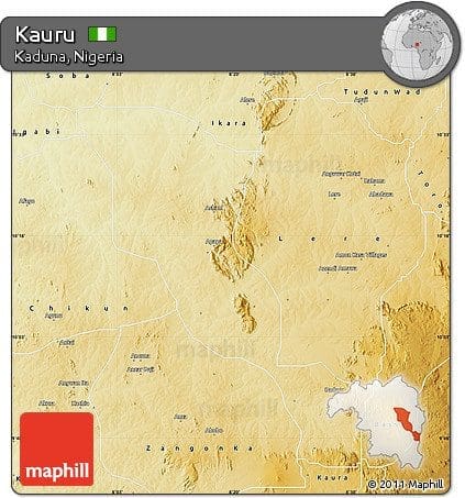 Map of Kaur County, courtesy of Maphill.