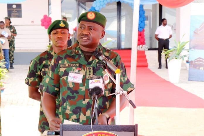 General Christopher Musa, Nigeria’s Chief of Defense Staff. Photo credit: X/@DefenceInfoNG.
