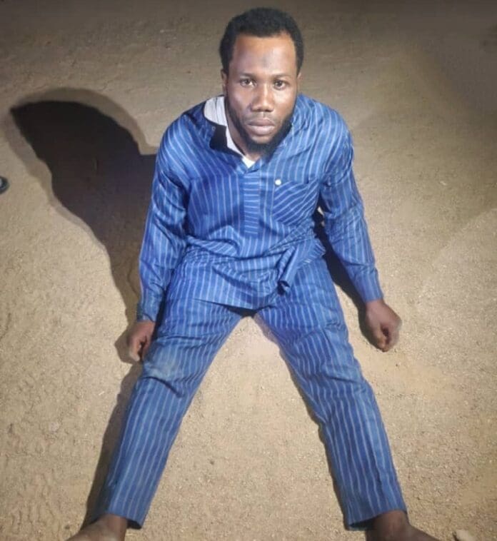 Captured terrorist leader Saidu Hassan Yellow. Photo credit: X/@ZagazOlaMakama