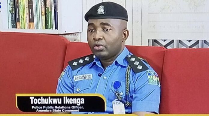 Anambra police spokesman Tochukwu Ikenga. Photo credit: X/@policeAnambraNG.
