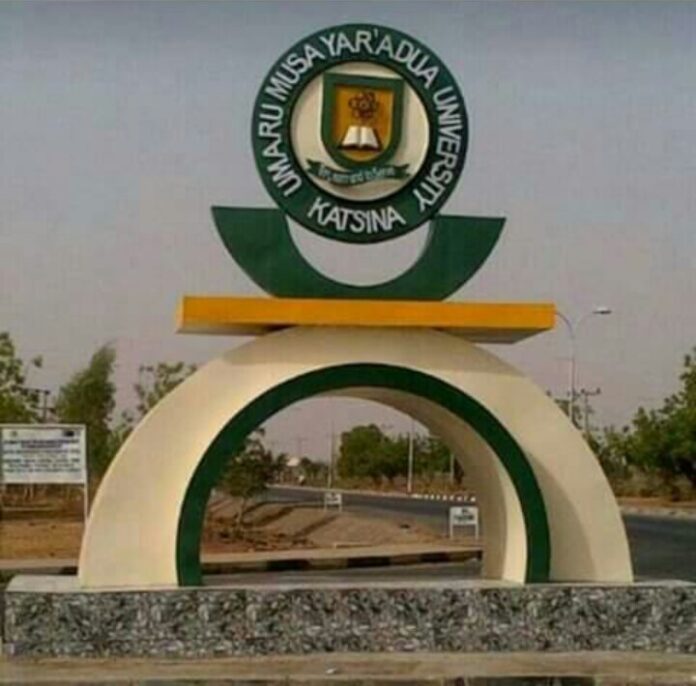 Logo symbol at first gate of Umaru Musa yar'adua University. Credit: Wikipedia.