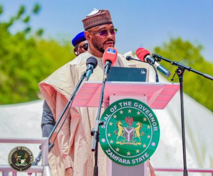 Zamfara State Governor Dauda Lawal. Photo credit: X/@daudalawal_.