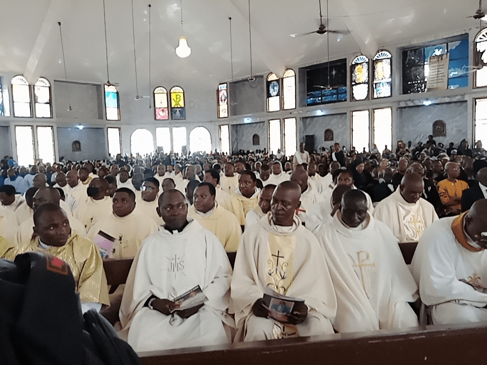 Catholic Priests in Southern Kaduna gathered to pray for a kidnapped colleague. June, 2022.
