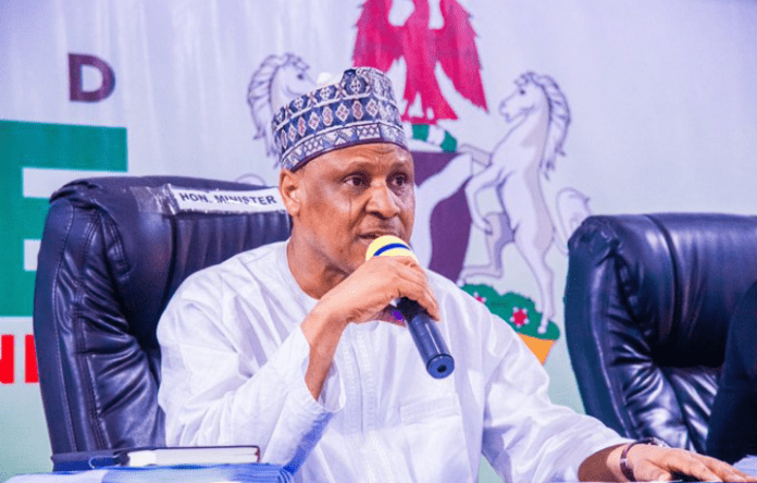 Minister of Information and National Orientation, Mohammed Idris at a press briefing on Saturday, July 6th. Photo credit: X/@FMINONigeria.