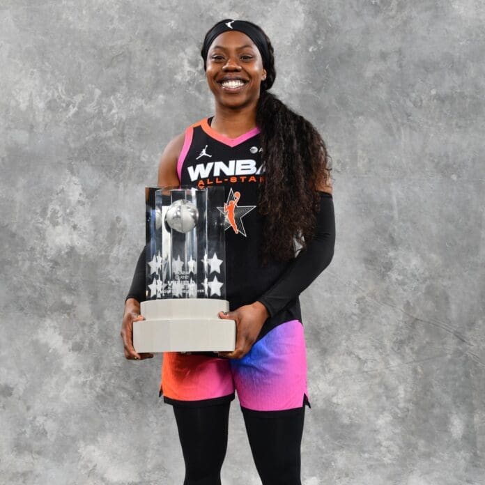 Arike Ogunbowale. Photo credit: X/@WNBA.