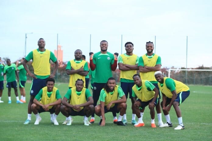 Team Super Eagles. Photo credit: X/@NGSuperEagles.