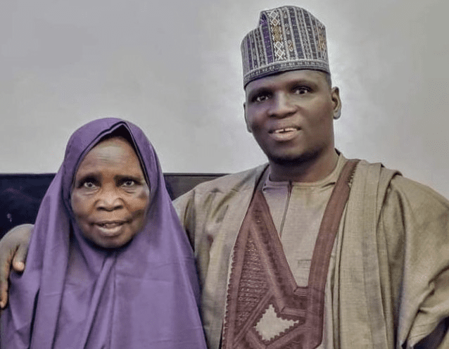 Singer, Dauda Kahutu Rara and his mother, Halima Adamu.