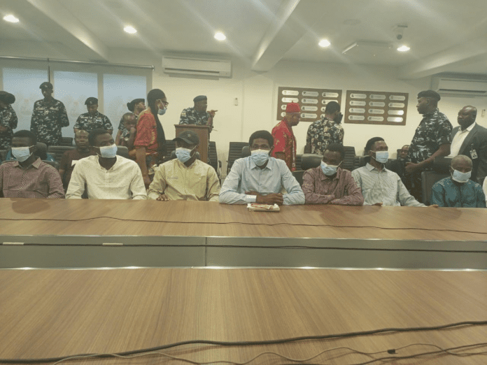 Medical students after rescue from kidnappers. Credit: Nigerian Army.