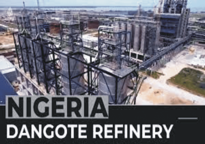 Aerial view of Dangote refinery (screen shot from youtube video) Courtesy – Aljazeera on youtube https://www.youtube.com/watch?app=desktop&v=p8QYZXWTUfo