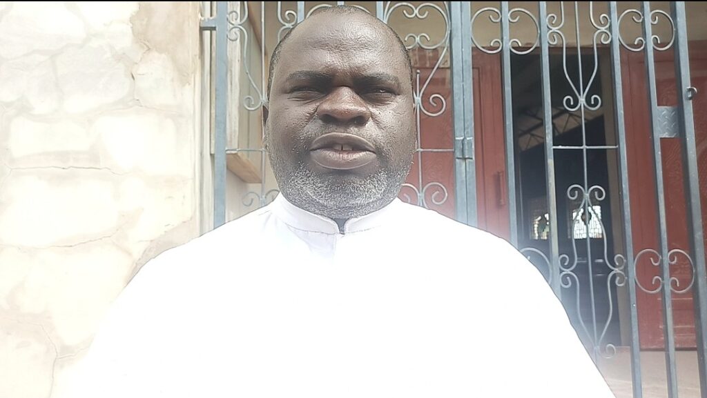 Rev. Fr Cletus Bua, Parish Priest, St. Francis Xavier Catholic Parish, Agagbe, Gwer West County. Credit: Mike Odeh James.