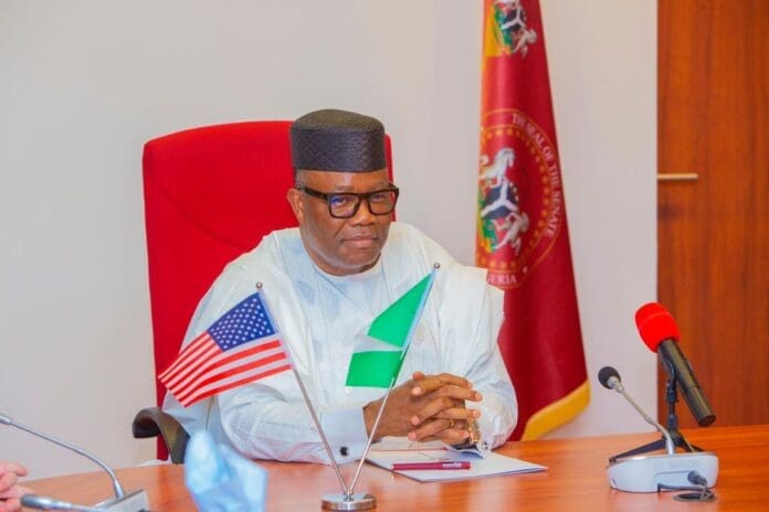 Senate President Godswill Akpabio. Photo credit: X/@Senator_Akpabio.