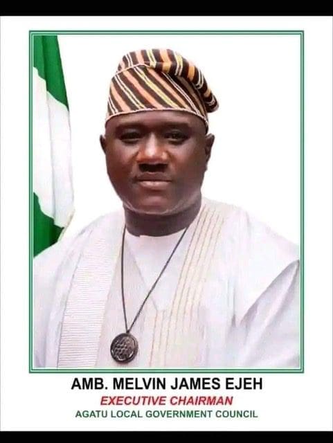 Agatu Local Governance Chairman, Melvin James Ejeh. courtesy of Melvin Jaems Ejeh on Facebook.