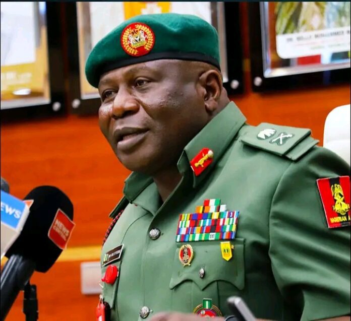 Acting Army Chief Lt. Gen. Olufemi Oluyede. Photo credit: Facebook/HQ Nigerian Army.