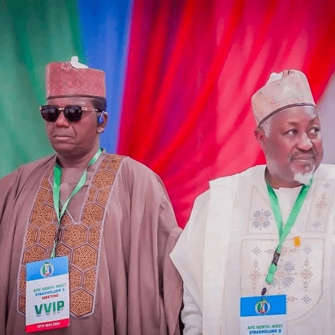 Left: Second Minister of Defense, Hon. Bello Matuwalle, Right: Chief Minister of Defense Abubakar Badaru on Nov. 12. Courtesy: Government of Nigeria.