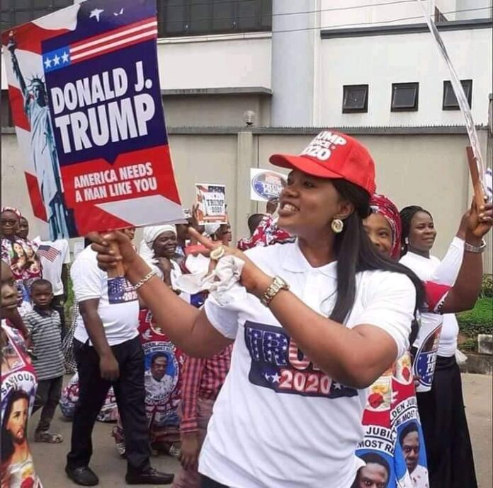 Nigerian Christians expressed solidarity with Donald Trump’s vision in November, 2020. The Most Rev. Daddy Hezekiah, the founder and leader of Living Christ Mission Inc, and his members organized a prayer walk for US President, Donald Trump in Onitcha, Anambra State, SE Nigeria.