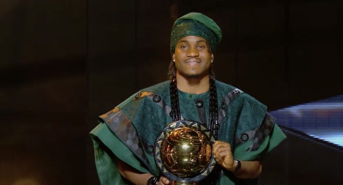 Ademola Lookman at the 2024 CAF Awards. Photo credit: X/@AfricaFactsZone.