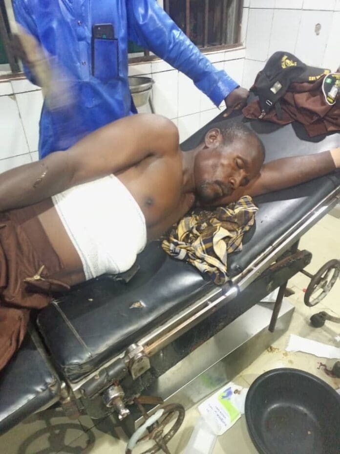Ismail Usman on hospital bed. Photo credit: Daily Trust.