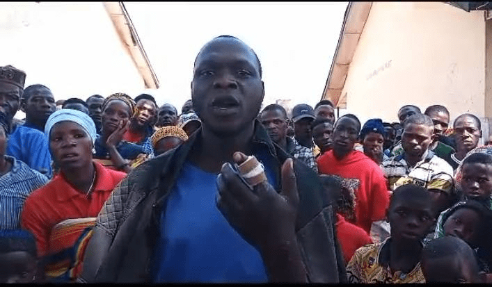 (above) Obadiah Musa, a 28-year-old farmer from Libere Gari, whose brother was gunned down on Christmas Eve during the ethnic cleansing raid. Credit: Mike Odeh James.